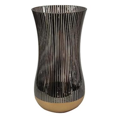 Imagem de D VASO DE VIDRO DOURADO E FUME