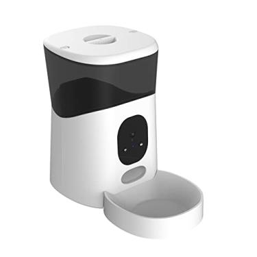 Imagem de Ração Automática Universal para Gato e Cachorro Máquina Inteligente de Alimentação com Controle Remoto Móvel Vídeo Copo Elétrico Grande Capacidade via APP Câmera HD 1080P Áudio Bidirecional Temporizad