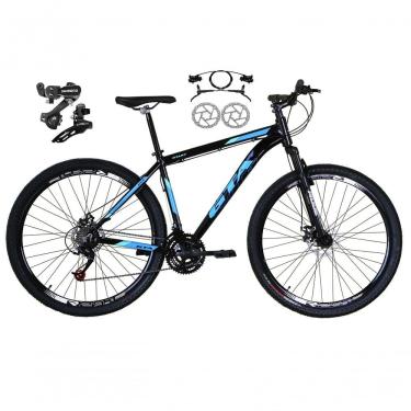 Imagem de Bicicleta Aro 29 Gta Start Feminina Câmbios Shimano Freio Hidráulico 21v Mtb Alumínio preto-Azul Tam: 19