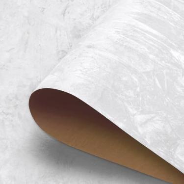 Imagem de HelloWall Papel de parede de veludo macio 30x317 papel de parede branco esmagado forro de gaveta de veludo autoadesivo forro de gaveta de feltro branco flocagem papel de contato descascar e colar para