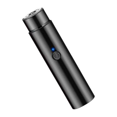 Imagem de Yinhing Aparador de Barba Elétrico Recarregável Usb Portátil Mini Cortador de Barba Elétrico para Homens Mulheres Viagens Uso Doméstico Abs Bateria Embutida (Preta)