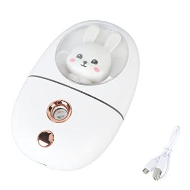 Imagem de GLOGLOW Outros Eletrodomésticos Umidificador Recarregável de Animais Fofos, 35ml, Tecnologia Ultrassônica, para Hidratação Facial e Ocular, Uso Em Viagens e Escritório Pulverizador de Névoa Facial USB, Nan (Branco)