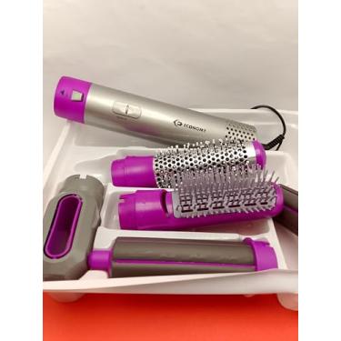 Imagem de Escova Modeladora 5 em 1 Secadora, Alisadora e Modeladora de Cabelo, Múltiplos Acessórios