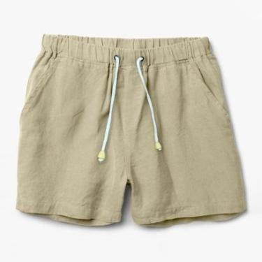 Imagem de Short de Linho Premium Bermuda Masculina Moda Praia Luxo-Masculino