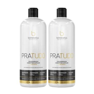 Imagem de Kit Borabella Shampoo Pratudo 1L 2unidades - Cronograma Completo