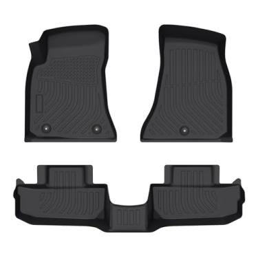 Imagem de Priprilod 3 peças de tapetes de chão e forros de carga para porta-malas, adequado para Dodge Challenger RWD 2011 2012 2013 2014 2015 2016-2023, conjunto completo de acessórios interiores de carro