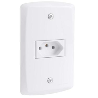 Imagem de Tomada Tramontina Lux2 10A 20A 250V Branca Original, Tamada 10A