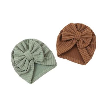 Imagem de Chapéu Turbante Com Laço Para Bebê Menina Recém-Nascida, Acessórios Pa