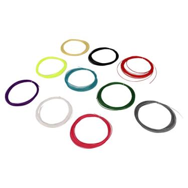 Imagem de aqxreight 10 Unidades de Corda de Raquete de Badminton Com Mistura de Cores de Alta Elasticidade para Linha de Raquete de Badminton de Segunda Geração 28 Libras Com Precisão de que Fornece Alto