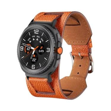 Imagem de Pulseira De Couro Para Samsung Galaxy Watch Ultra 2025 47mm 40mm 44mm 