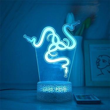 Imagem de Night Light Ray Merchandise Snake 3D com controle remoto