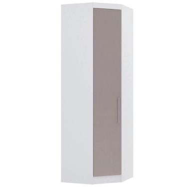Imagem de Guarda Roupa De Canto Diagonal Modulado 70cm 1 Porta Alpes Luciane Móveis