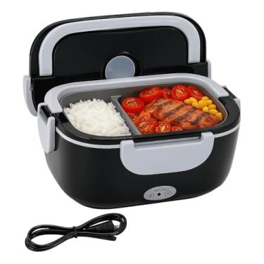 Imagem de Marmita Elétrica Portátil 1,5L com Aquecimento Rápido e Tampa com Trava – Ideal para Casa, Trabalho e Escritório – Duas Divisórias Internas Removíveis – BiVolt 110V/220V Premium