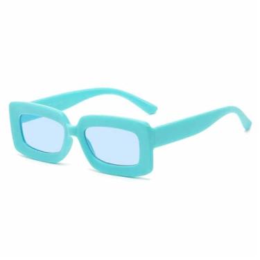 Imagem de Óculos de Sol Femininos em Cores Doces, Tamanho Grande, Proteção UV400, para Esportes ao Ar Livre, Corrida e Ciclismo, Azul