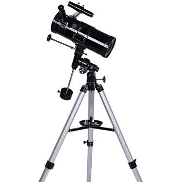 Imagem de Telescópios para adultos Telescópio para iniciantes e crianças – Refrator de distância focal de 700 mm e mira de viagem para observar a lua e o planeta com suporte de smartphone e tripé de 10 mm/25 mm