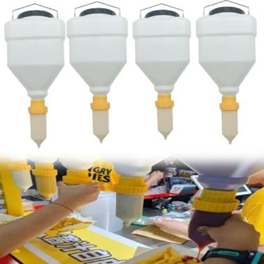 Imagem de Garrafas Dispensadoras de Molho Espremedor Transparente 3,5L/5,5L - Recipientes de Condimento Reutilizáveis para Ketchup, Molho Picante e Mais - Ideal para Cozinha, Churrasco e Preparação de Refeições