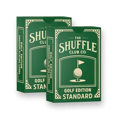Imagem de Shuffle Club Co Golf Edition – 2 Pack Golf-Themed Playing Cards – Hand-Illustrated Vintage Golf Design – Premium Poker & Blackjack Decks for Golfers, Collectors, Clubs & Gift Sets