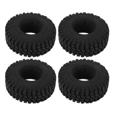 Imagem de Generic Pneus de Carro RC, Cubo de Roda de Carro RC Antienvelhecimento Resistente à Pressão para Rastreador (Prata)