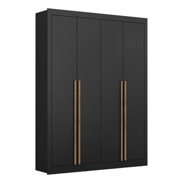 Imagem de Guarda-roupa Em Mdp 4 Portas Maxel Cannes Preto