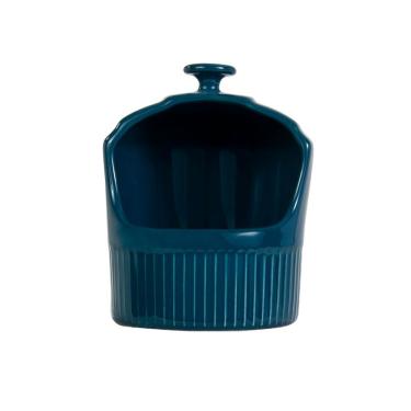 Imagem de Saleiro Em Porcelana Assar E Servir 10,5x15,5cm Germer Verde