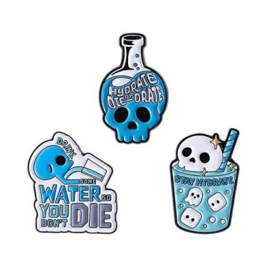 Imagem de Conjunto De Pins De Esmalte Punk De Halloween: Abóbora, Pato, Capivara