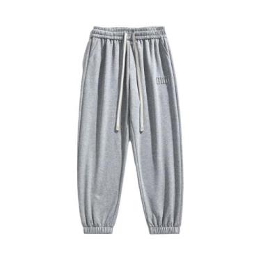 Imagem de Calças Jogger Masculinas Largas De Algodão E Poliéster 8XL 7XL 6XL, Es