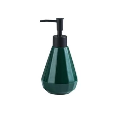 Imagem de Dispensador de sabão líquido para dispensador de sabão de cozinha, desinfetante de mãos de cerâmica simples e moderno e garrafa de refil de gel de banho, frasco de prensa de loção para clube de hotel