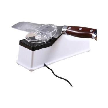 Imagem de Afiador Elétrico USB Ajustável Para Facas De Cozinha E Tesouras, Lâmin