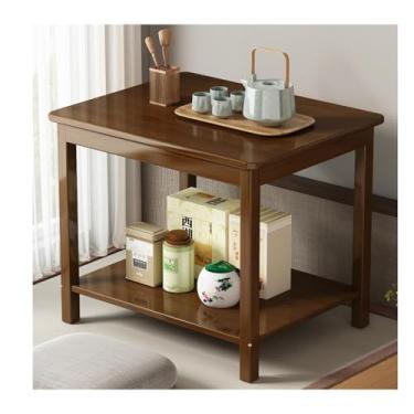 Imagem de Mesa de centro pequena cafeteria usa mesa de canto estilo chinês sala de estar pequeno apartamento sofá mesa lateral simples mesa de varanda mesa baixa para fazer mesa de quarto de chá (B)
