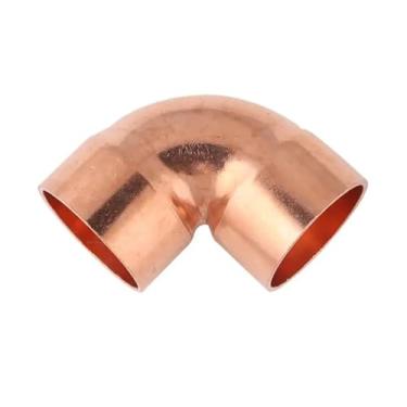 Imagem de 1/10.2 cm 3/20.3 cm 1/5.1 cm 5/20.3 cm 3/10.2 cm 2.5 cm 6,35-54 mm cotovelo reto em forma de Y U P 3 4 vias Corss cobre extremidade alimentação tubo condicionador de ar (cotovelo, 45 mm)