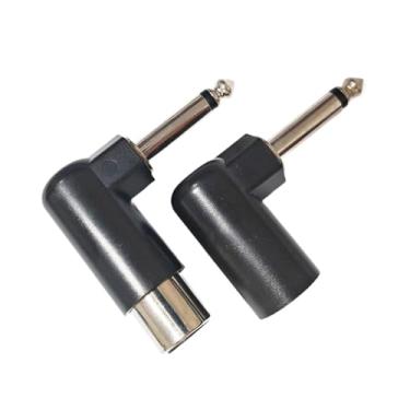 Imagem de Fenteer Adaptador de Conector de áudio Fêmea-macho para 6,35 Mm para Mesas de Mixagem E Engenheiros de áudio.