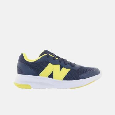 Imagem de Tênis New Balance 578 Juvenil Marinho/Amarelo Masculino-Masculino