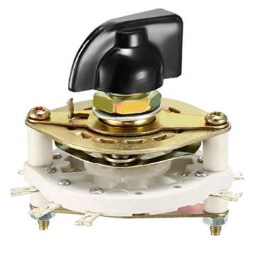 Imagem de 2P3T 2 polos, 3 posições, 1 deck, banda, canal, seletor de interruptor rotativo com botão