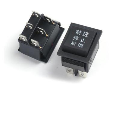 Imagem de 10 peças KCD4 Interruptor tipo de navio interruptor tipo de navio botão liga/desliga placa deformada 4 6 pinos vermelho verde claro 31 x 25 mm 16 A250 V (6 F G S B)