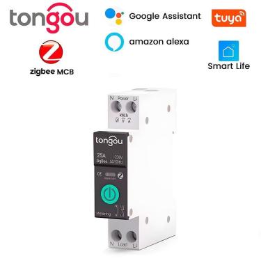 Imagem de Disjuntor Inteligente 25A Zigbee 3.0 Compatível Alexa Google
