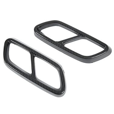 Imagem de Generic Silenciador de Escapamento Traseiro, Durável, Substituição da Tampa do Tubo Traseiro para C-class W206 2021 Up, para Atualização de Carro Estiloso (Estilo Fibra de Carbono)