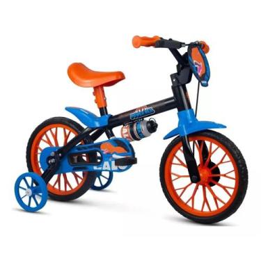 Imagem de Bicicleta Aro 12 Power Rex c/ Rodinhas e Squeeze - Nathor
