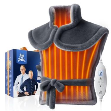 Imagem de BOB AND BRAD Almofada de Aquecimento para Alívio de Dor nas Costas, Almofada Elétrica com Peso nas Bordas para Pescoço, Ombros e Alívio Corporal Completo, Aquecimento Rápido, Certificação ETL, Adequada para Mulheres, Homens e Família 24"x34" (60cmx85cm)