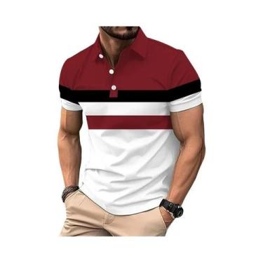 Imagem de Camisa Polo Masculina Slim Fit De Secagem Rápida Com Manga Curta Para 
