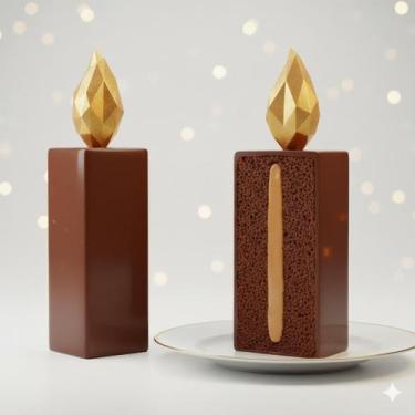 Imagem de Vela Natalina - 2 Cavidades para Pão de Mel - Edição Limitada - Cocoa 