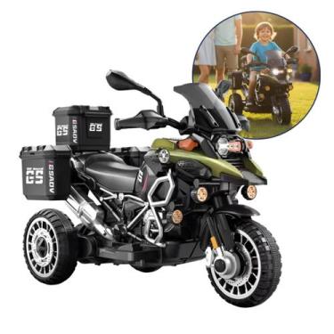 Imagem de Moto Motinha Elétrica Infantil 6V Com Luz Som E Buzina Bivolt Recarreg