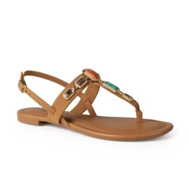 Imagem de Sandália Feminina Rasteira Dakota - Y9571 - Camelo, 38