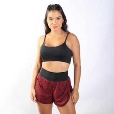 Imagem de Conjunto Feminino Treino Top e Short Duplo Dry Rajado-Feminino