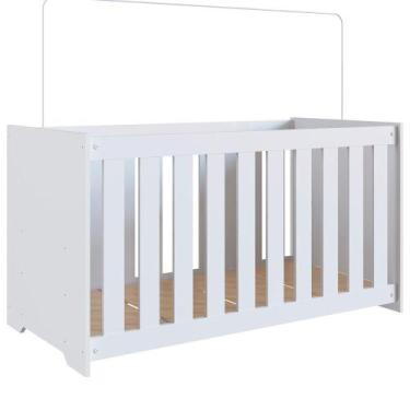 Imagem de Berço Com Mosquiteiro La001 Branco Comm Branco - COMPLETA MÓVEIS
