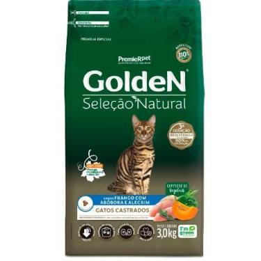 Imagem de Ração Golden Seleção Natural para Gatos Adultos Castrados Sabor Frango
