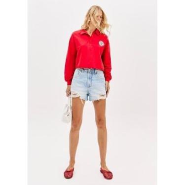 Imagem de Short Jeans Comfort Cintura Super Alta-Feminino
