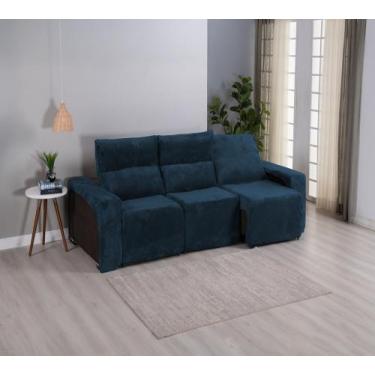 Imagem de Capa Para Sofá Retrátil Reclinável Suede Veludo 3 Lugares Protetor Res