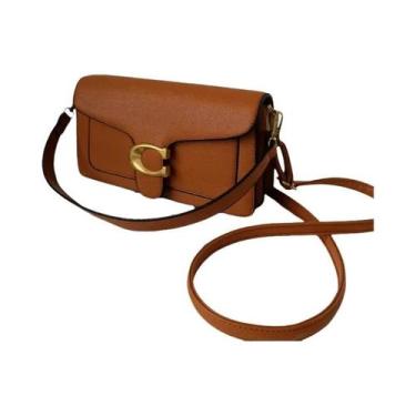 Imagem de Bolsa Transversal Pequena Feminina De Moda Com Design Simples Em Cavia