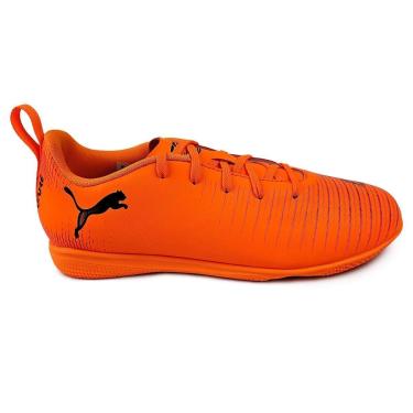 Imagem de Chuteira Futsal Puma Future 8 Play Laranja Conforto Original-Unissex