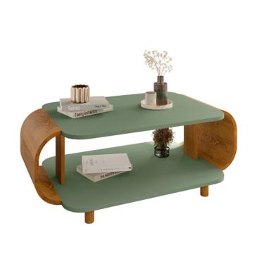 Imagem de Mesa De Centro Floripa Pistache/Naturalle - Bechara Móveis